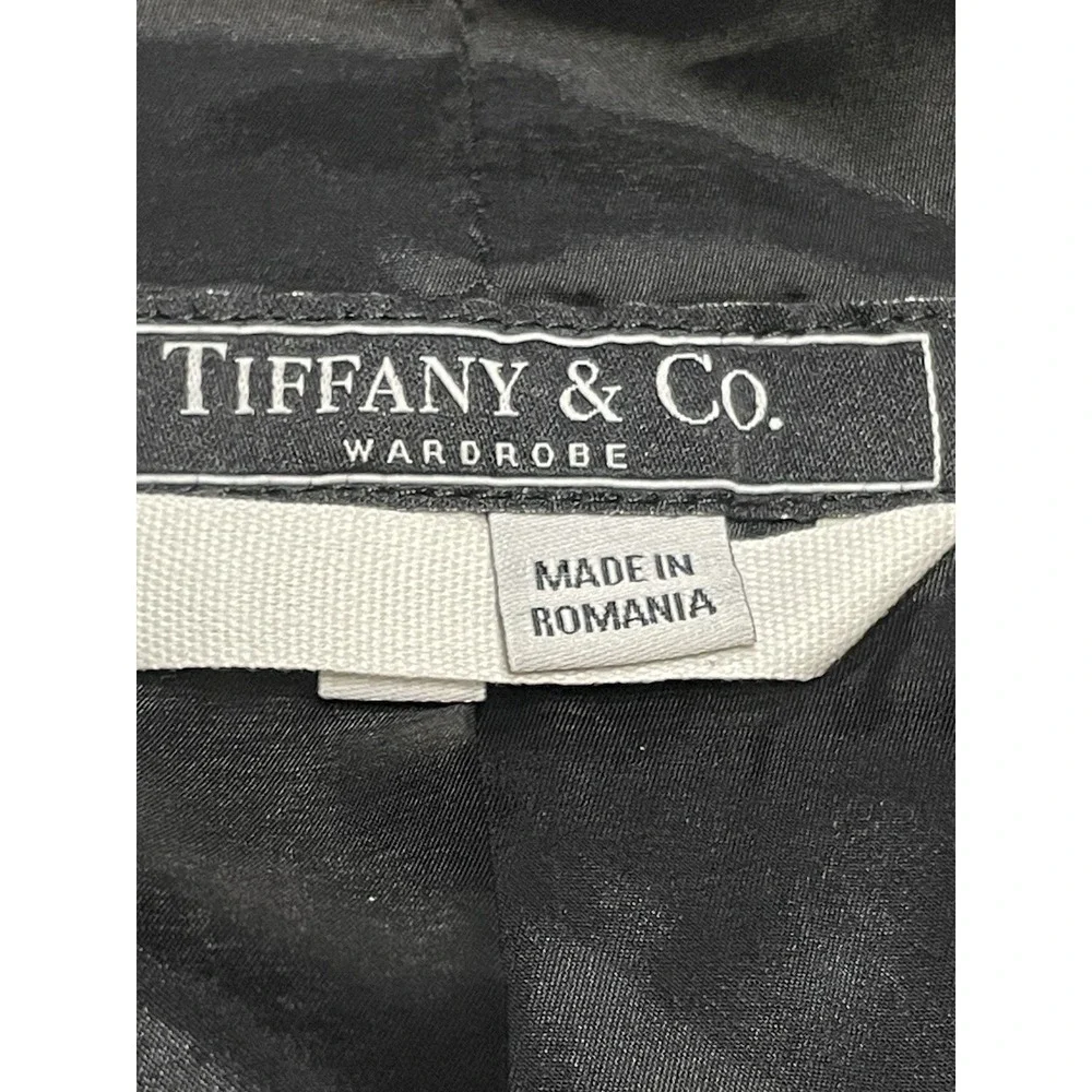 Tiffany &‎ Co. Men's Black Blazer Sport Coat Jacket US 46 EU 56 Luxury